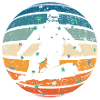 Snowboarder in the cristal ball
