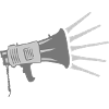 Propaganda Megaphone loud speech