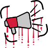 Drops Megaphone Loud Speech