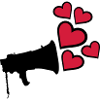 Dear Megafon Heart Design