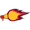 Fire Flame Megaphone Symbol