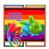 Chameleon Bunt Kinder Shirt