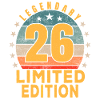 Birthday Legendary 26 Years Limited Edition
