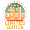 Birthday Legendary 31 Years Limited Edition