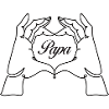 Papa Hand Heart
