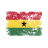 Ghana Flag Distressed - Drapeau ghanéen