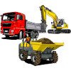 Construction site vehicles