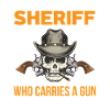 Sheriff with Revolver Badge Sheriffstern