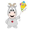 DRACHE - DRACHENSTEIGEN - ZIEGE - TIER - KINDER