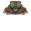 Aztec Frog Maya Inca Toltecs