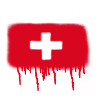 switzerland,switzerland,flag,graffiti,spray,urban