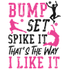 Volleyball Player Team Bump Set