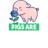 cochon végétalien amie