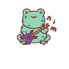 Frog Music Guitar Animal