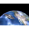 Soucoupe volante et planète Terre