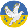 Ukraine Peace Dove Flag