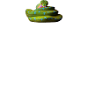 Grüner Baum Python Modern Geometric