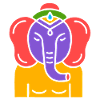 Symbole d’un éléphant indien, culture de l’Inde
