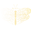 Dragonfly in gold