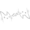 Text Logo Meow Cats