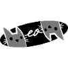 Cats Logo Text Meow