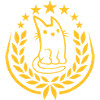 Noble Laurel Wreath Cat Logo