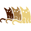 Équipage 3 chats mignons
