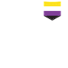 LGBTQ Non-Binary Pride Flag Pocket