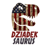 Patriotic Dziadek Dinosaur