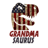 Patriotic Grandma Dinosaur