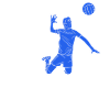 Volleyball Player Spike