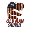 Patriotic Old man Dinosaur