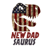 Patriotic New dad Dinosaur