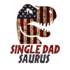 Patriotic Single dad Dinosaur