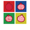 Granatapfel Geschenk