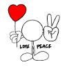 Love & Peace Plain Doodle