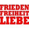 Frieden freiheit liebe