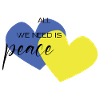 Hearts blue and yellow