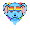 LGBT Animal Mouse Rainbow