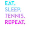 manger du sommeil tennis répéter