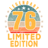 Birthday Legendary 76 Years Limited Edition