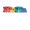 Rainbow Flag Gay Pride LGBTQ Mops süße Hunde