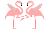 Boogie Woogie Flamingos Dancing Swing