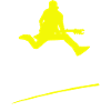 GUITARE GUITARISTE SILHOUETTE JAUNE