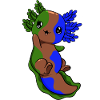 Drapeau sapiosexuel Axolotl Pile Kawaii