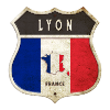 Lyon France Armoiries Drapeaux Design