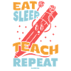 Manger dormir Enseigner Répéter