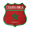 Casablanca Maroc Armoiries Drapeaux Design