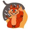 Yoga Hörnchen Nussmaste Meditation