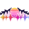 90er Synthwave Tontechniker Geschenk Soundwave